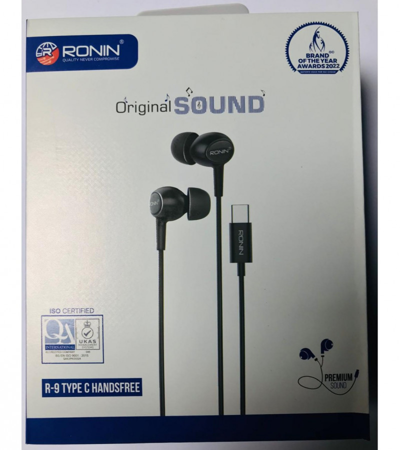 RONIN-R9 HANDFREE TYPE C  CRYSTAL CLEAR SOUND ORIGNAL