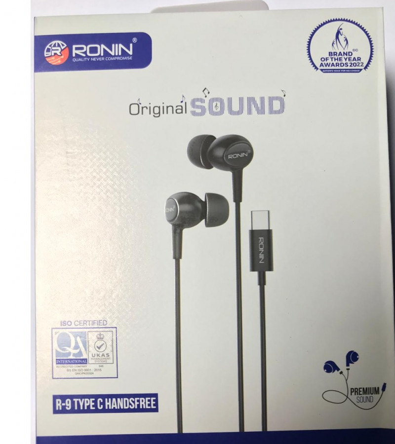 RONIN-R9 HANDFREE TYPE C  CRYSTAL CLEAR SOUND ORIGNAL